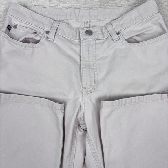 Vintage 90s Polo Ralph Lauren Cropped Saturday Jean Beige Khaki Womens Sz 6 - Picture 3 of 8